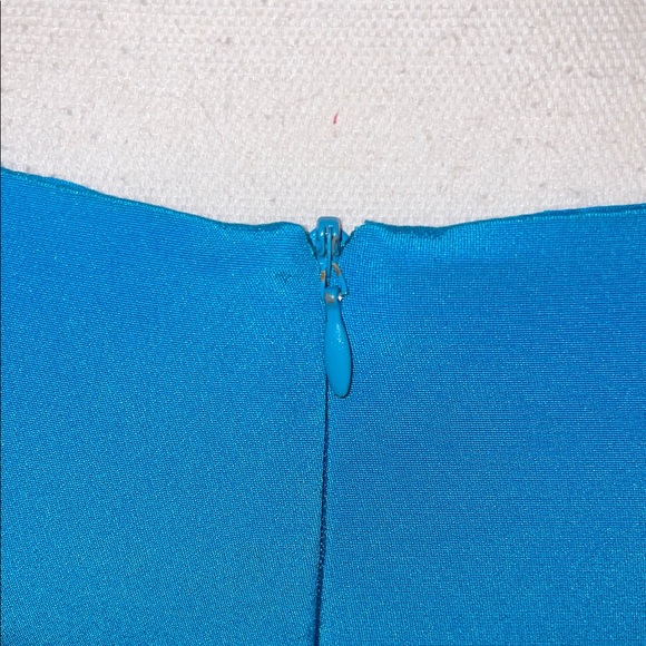 Chic HUGO BUSCATI Turquoise Sleeveless Dress 👗 💯% Silk SZ 6 - Picture 3 of 8